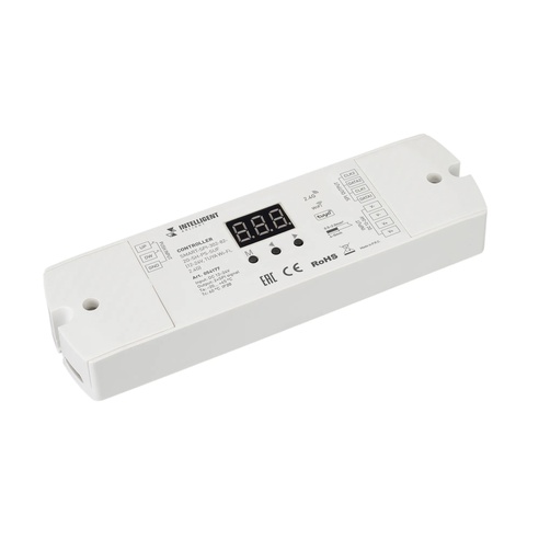 INTELLIGENT ARLIGHT Контроллер SMART-SPI-302-82-2G-SH-PS-SUF (12-24V, TUYA Wi-Fi, 2.4G) (IARL, IP20 Пластик, 5 лет)
