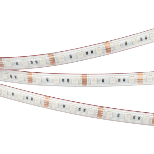 Лента светодиодная RTW 2-5000PS 12V RGB 2x (5060, 300 LED, LUX) (Arlight, 14.4 Вт/м, IP67)