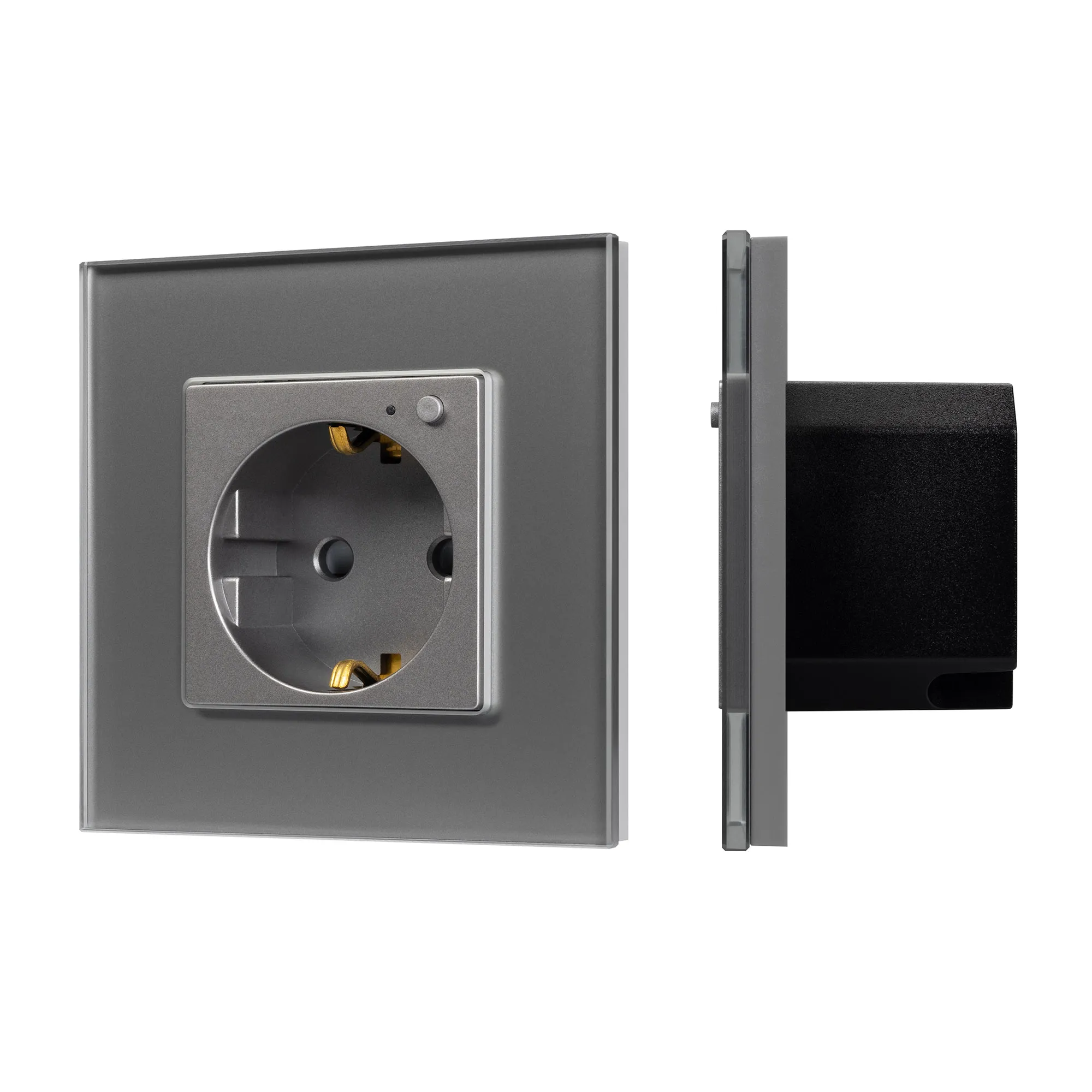 Розетка электрическая с Zigbee управлением SCT-OMALI-EUZB1-PL-GR (240V, 16A, Zigbee) (Arlight, -) - изображение товара