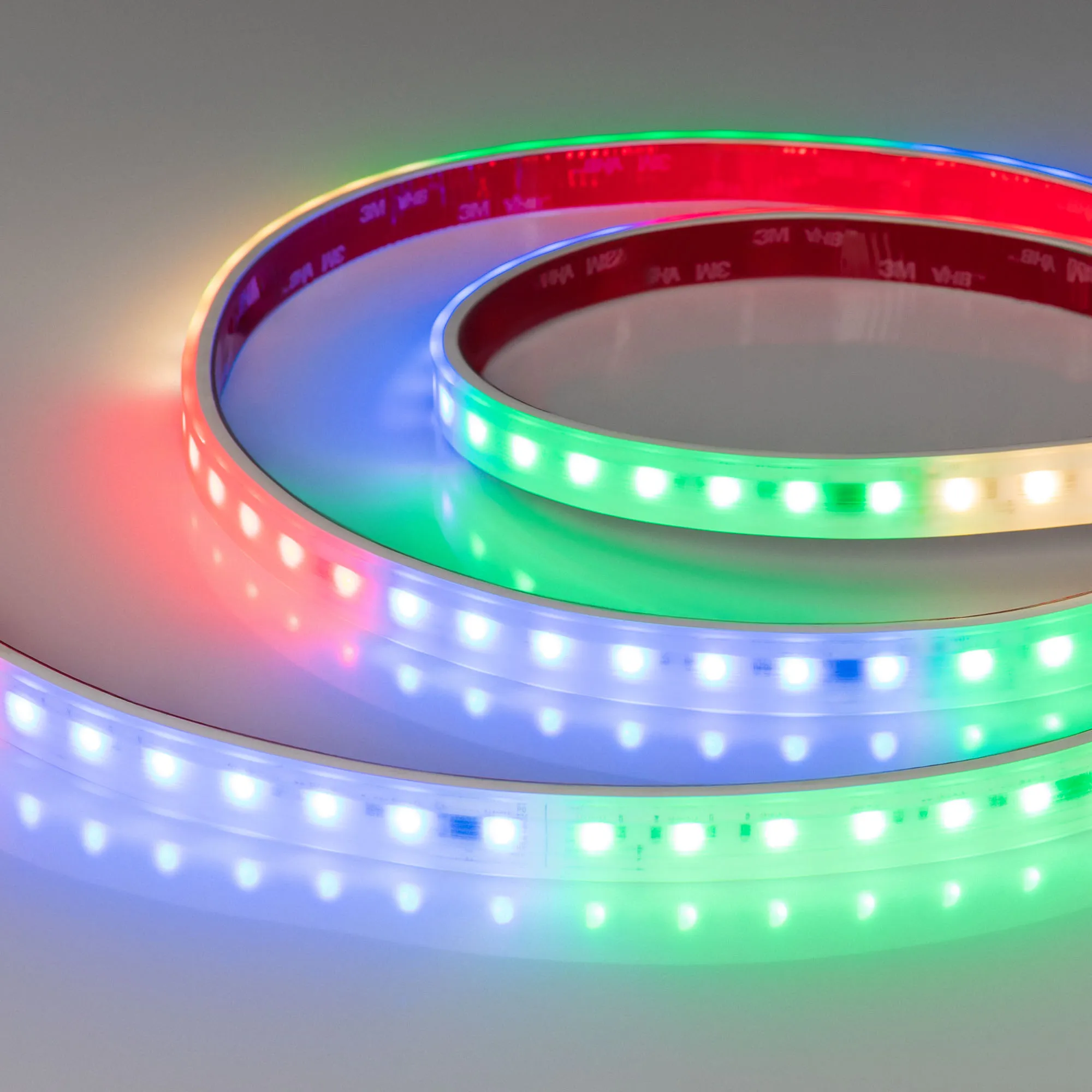 Лента герметичная DMX-PS-B70-14mm 24V RGBW-Warm-PX7 (17 W/m, IP67, 5060, 5m) (Arlight, -) - изображение товара