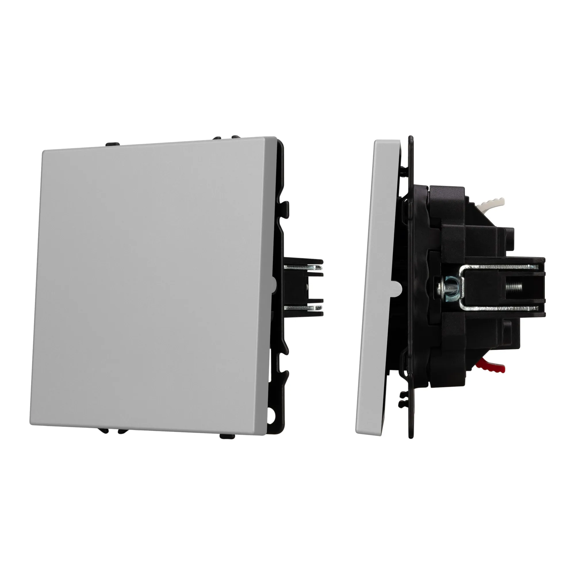 Механизм выключателя одноклавишный проходной SWT-NOBE-MKP1-SFPL-IS (230V, 10A) (Arlight, Никель) - изображение товара