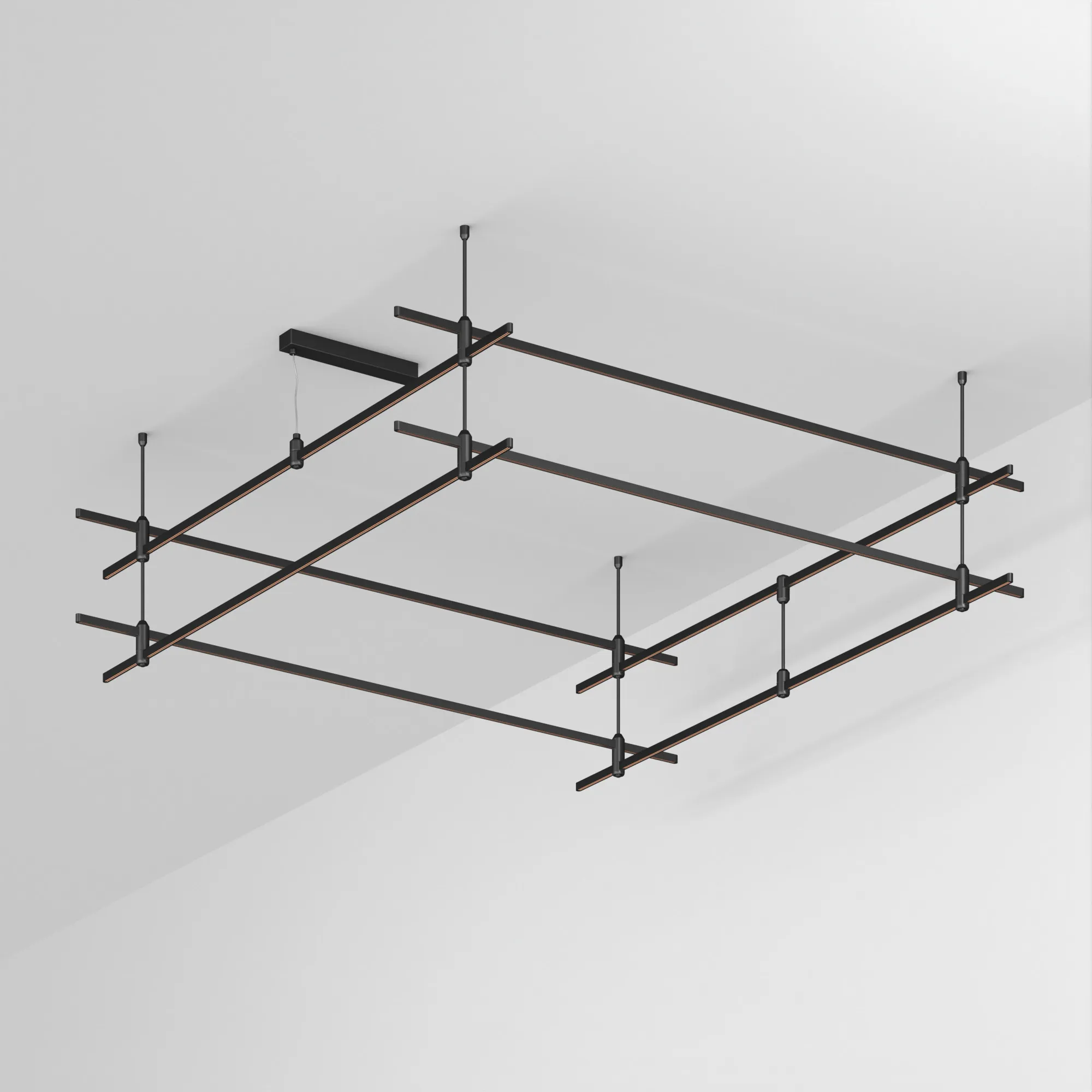 Трек ART-APRIORI-QUADRAT-2-ROD-400-2000x2000 (BK) (Arlight, IP20 Металл, 3 года) - изображение товара