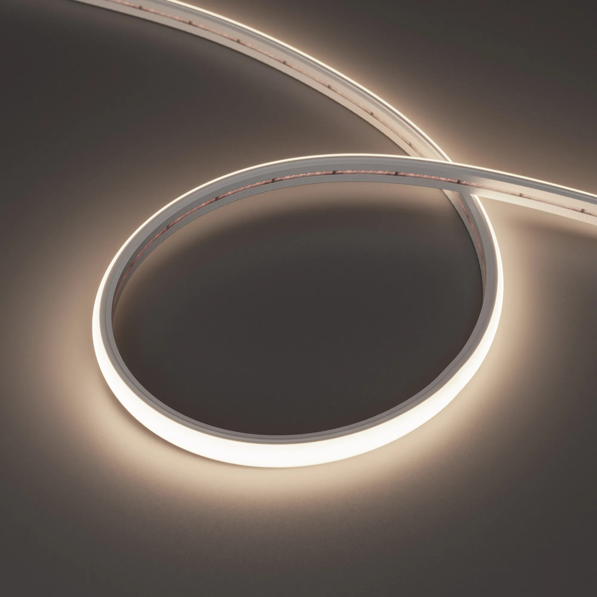 Лента светодиодная герметичная MOONLIGHT-TOP-X320-11x7mm 24V Day4000 (10 W/m, IP65, CSP, 5m, wire x2) (Arlight, Силикон) - изображение товара