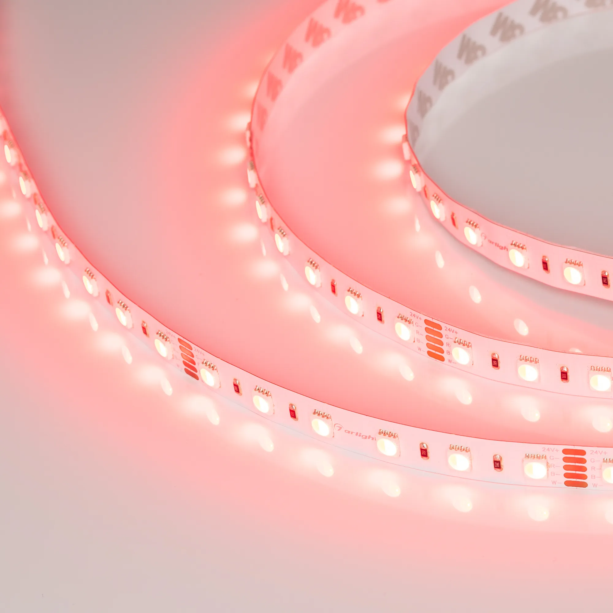 Лента светодиодная RT-B60-12mm 24V RGBW-Day-4-in-1 (19.2 W/m, IP20, 5060, 5m) (Arlight, Открытый) - изображение товара