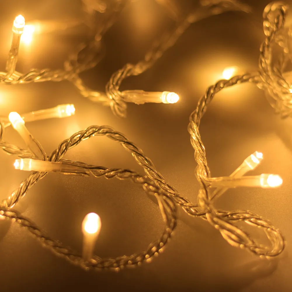 Светодиодная гирлянда ARD-STRING-HOME-5000-CLEAR-50LED-FLASH WARM (230V, 3.5W) (Ardecoled, IP20) - изображение товара